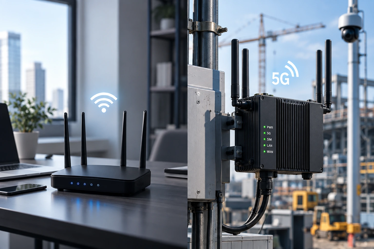 산업용 5G 라우터와 일반 공유기는 무엇이 다른가요?